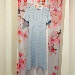 Light Blue Textured Dress